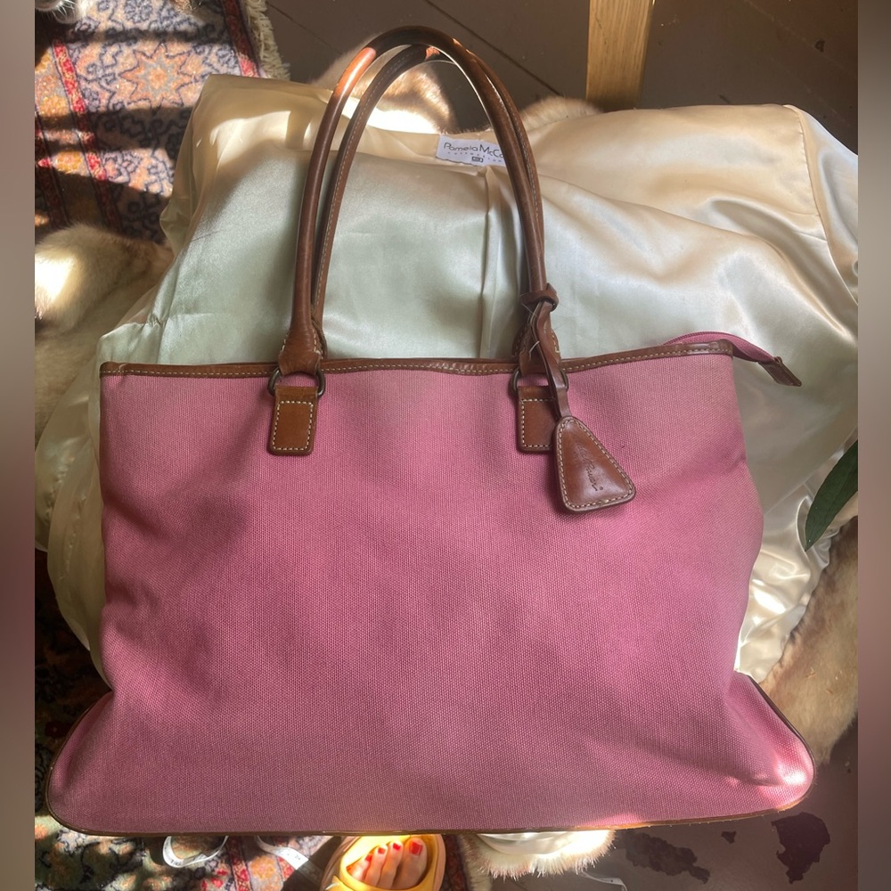Eddie Bauer Canvas and Leather Tote